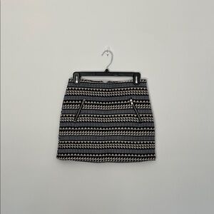 nwt glamorous geometric tapestry printed mini skirt, size small